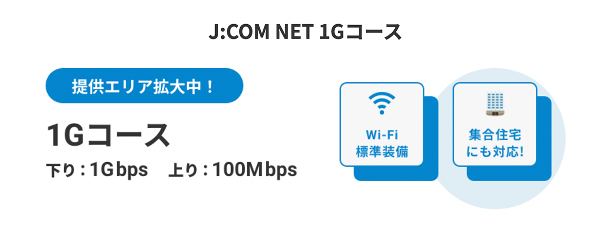 1Gコース | J:COM NET