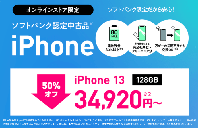 ワイモバイルiPhone割引キャンペーン