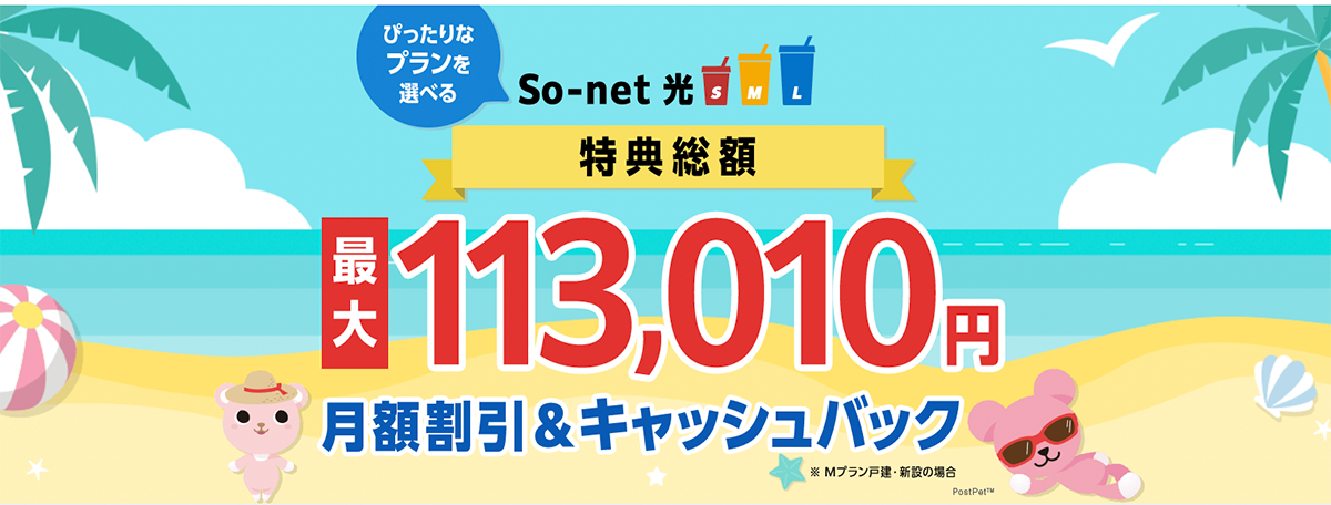 使いながらプランを切り換えられる　So-net 光 S / M / L ！ | So-net