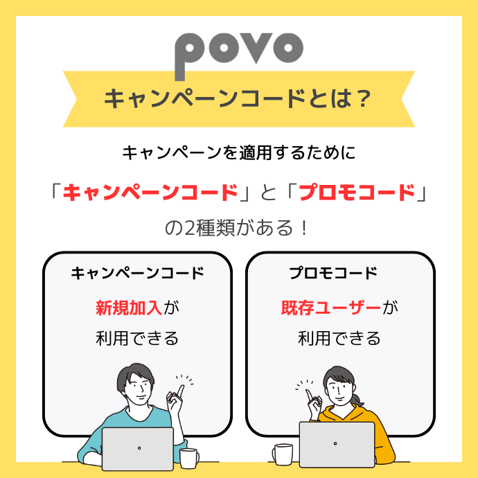 povoのキャンペーンコードをとは