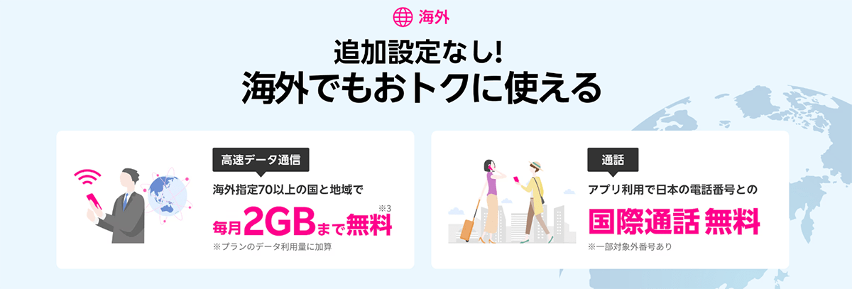 楽天モバイルは海外でも2GB無料！追加設定なしでそのまま使える | 楽天モバイル