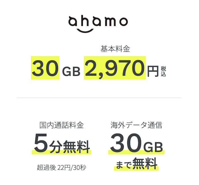 料金・データ量 | ahamo