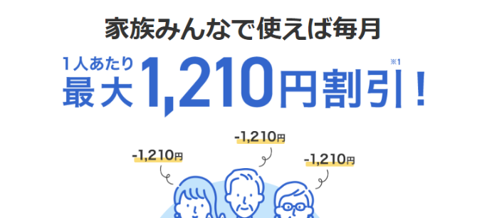 ソフトバンク 新みんな家族割