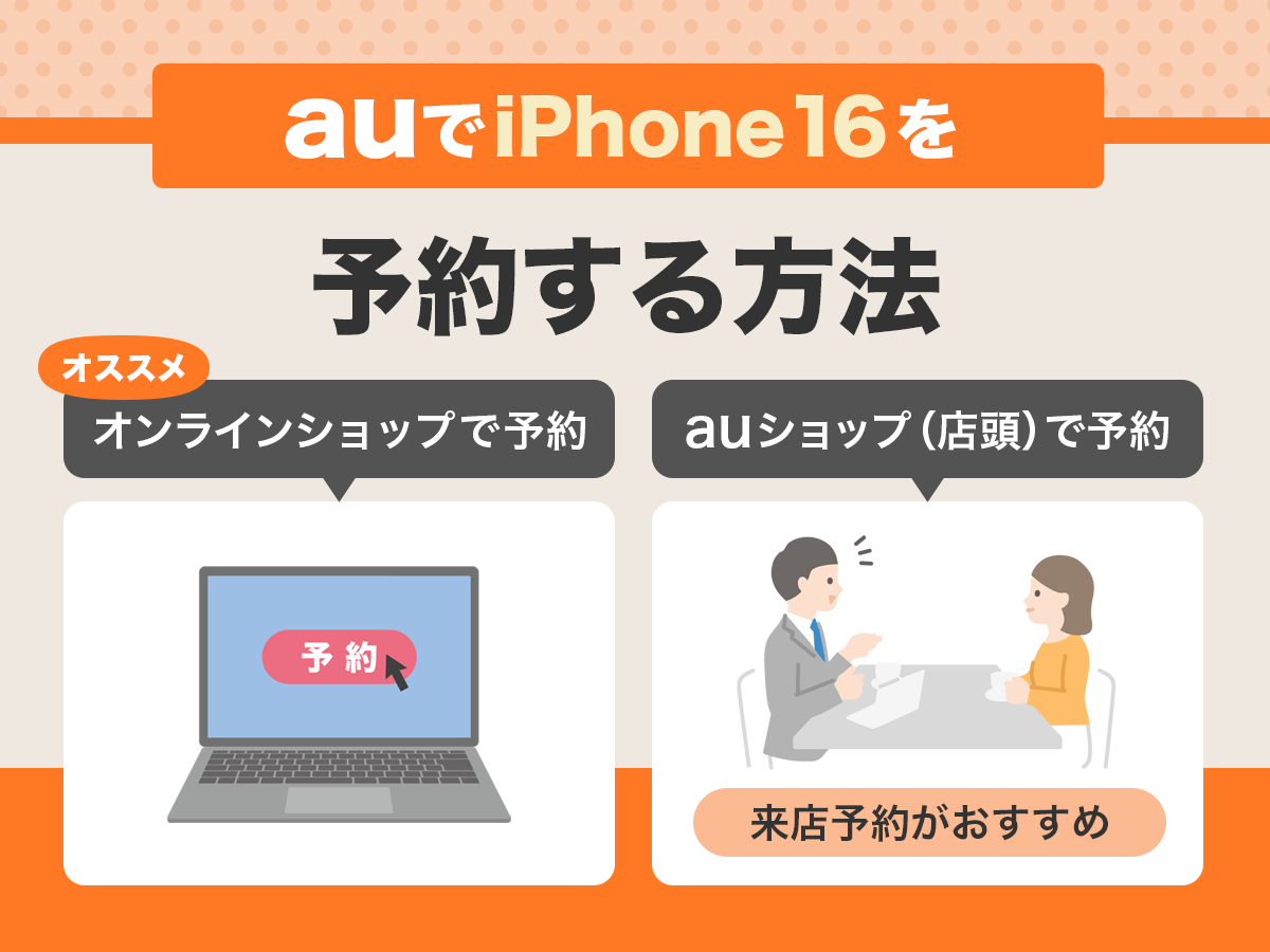 auでiPhone16を予約する方法