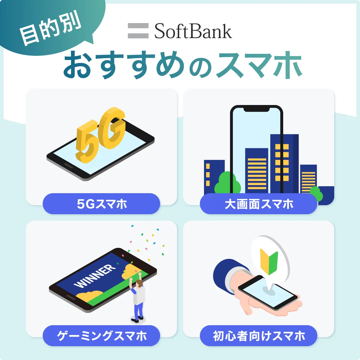 【目的別】ソフトバンクのおすすめスマホ