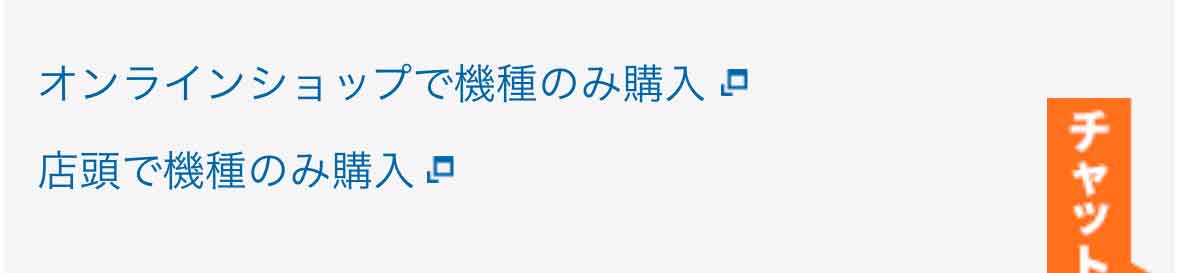 オンラインショップで機種のみ購入